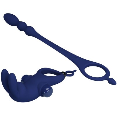 PRETTY LOVE - AYAD ANEL VIBRADOR COELHO COM PLUG AZUL - D-239934 - Dona Pimenta