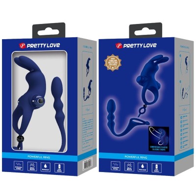 PRETTY LOVE - AYAD ANEL VIBRADOR COELHO COM PLUG AZUL - D-239934 - Dona Pimenta