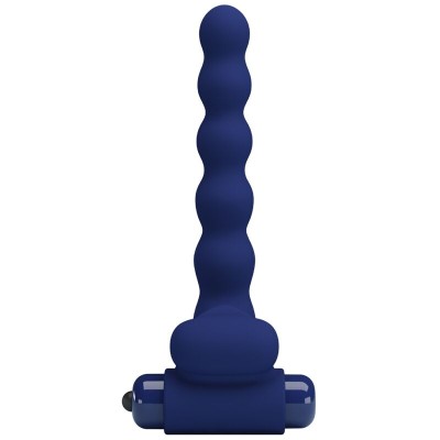 PRETTY LOVE - AJMAL ANEL VIBRADOR COM PLUG AZUL - D-239935 - Dona Pimenta