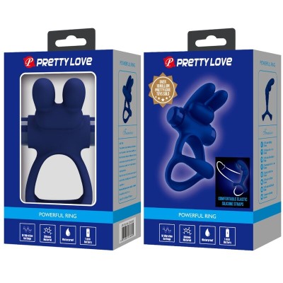 PRETTY LOVE - FRANCISCO ANEL VIBRANTE DUPLO COELHO AZUL - D-239945 - Dona Pimenta