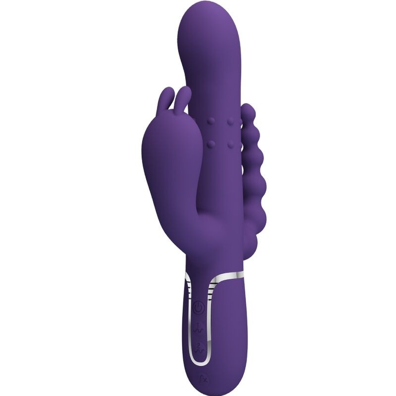 PRETTY LOVE - CAMMY TRIPLO VIBRADOR MULTIFUNÃÃO 4 EM 1 ROXO - D-241872 - Dona Pimenta