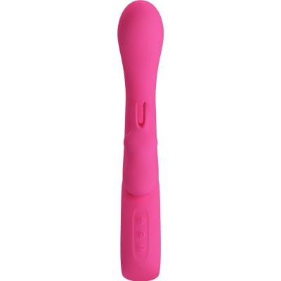 PRETTY LOVE - NOVAK RABBIT VIBRADOR 12 VIBRAÃÃES ROSA - D-241884 - Dona Pimenta