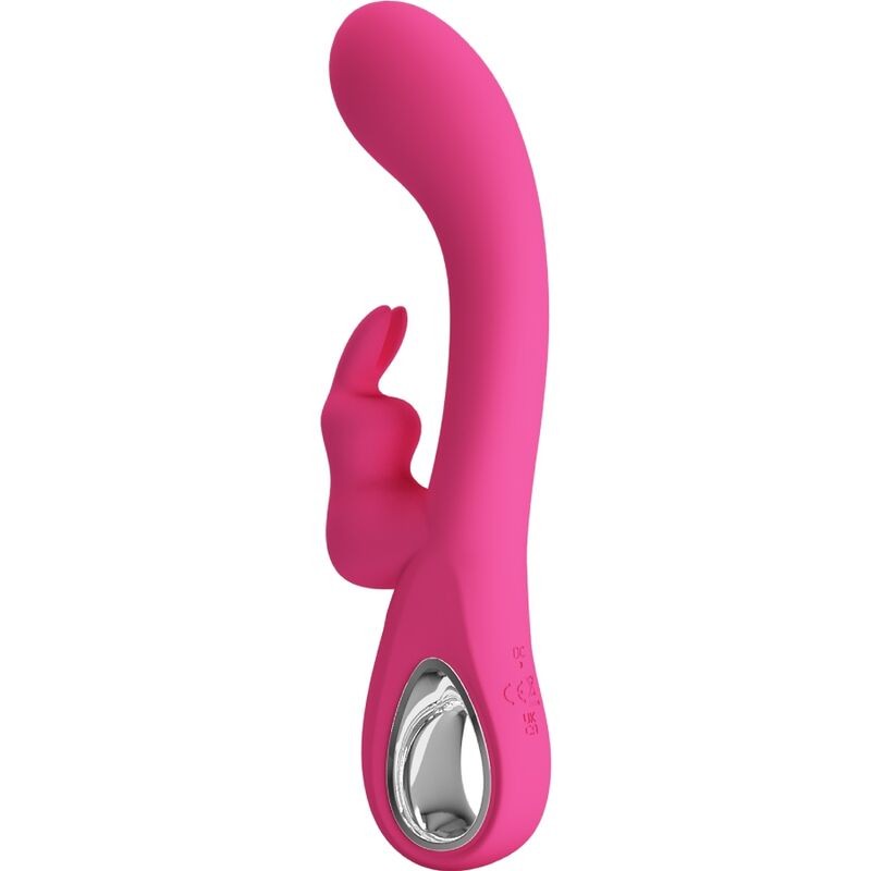 PRETTY LOVE - NOVAK RABBIT VIBRADOR 12 VIBRAÃÃES ROSA - D-241884 - Dona Pimenta