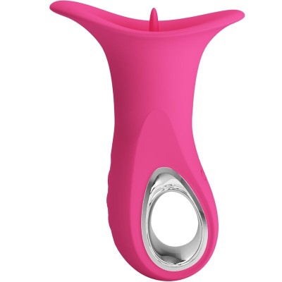 PRETTY LOVE - CLYDE VIBRADOR ORAL LÃNGUA VIBRANTE 12 VIBRAÃÃES ROSA - D-241885 - Dona Pimenta