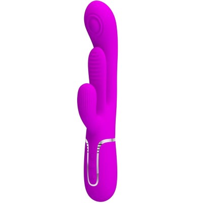 PRETTY LOVE - SHANIA TRIPLE RABBIT VIBRADOR MULTIFUNCIONAL ROSA - D-241886 - Dona Pimenta