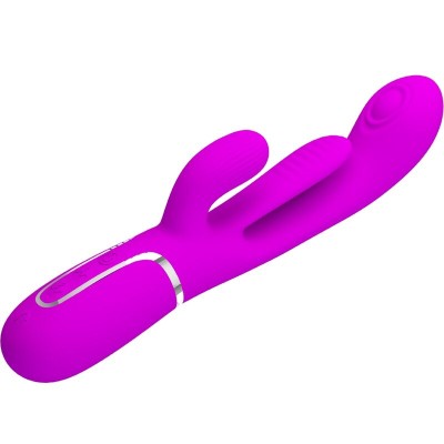 PRETTY LOVE - SHANIA TRIPLE RABBIT VIBRADOR MULTIFUNCIONAL ROSA - D-241886 - Dona Pimenta