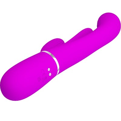 PRETTY LOVE - SHANIA TRIPLE RABBIT VIBRADOR MULTIFUNCIONAL ROSA - D-241886 - Dona Pimenta