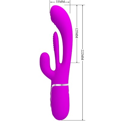 PRETTY LOVE - SHANIA TRIPLE RABBIT VIBRADOR MULTIFUNCIONAL ROSA - D-241886 - Dona Pimenta