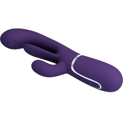 PRETTY LOVE - SHANIA TRIPLE RABBIT VIBRADOR MULTIFUNCIONAL ROXO - D-241887 - Dona Pimenta