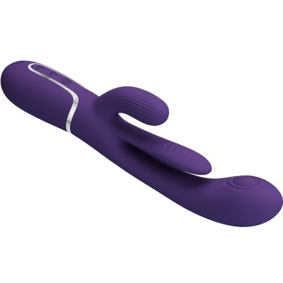 PRETTY LOVE - SHANIA TRIPLE RABBIT VIBRADOR MULTIFUNCIONAL ROXO - D-241887 - Dona Pimenta