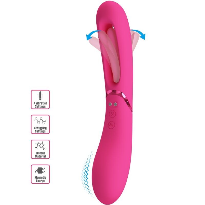 ROMANCE - VIBRADOR LEXIE G-SPOT 7 VIBRAÇÕES ROSA - D-241900 - Dona Pimenta