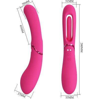 ROMANCE - VIBRADOR LEXIE G-SPOT 7 VIBRAÇÕES ROSA - D-241900 - Dona Pimenta