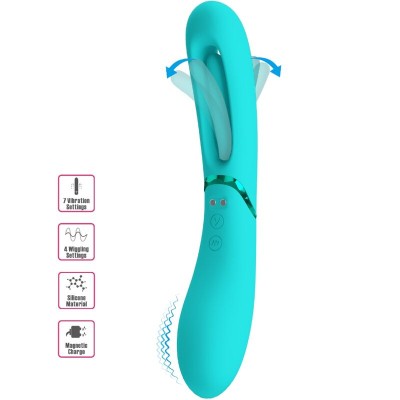 ROMANCE - VIBRADOR LEXIE G-SPOT 7 VIBRAÇÕES AZUL - D-241901 - Dona Pimenta