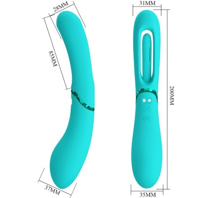 ROMANCE - VIBRADOR LEXIE G-SPOT 7 VIBRAÇÕES AZUL - D-241901 - Dona Pimenta