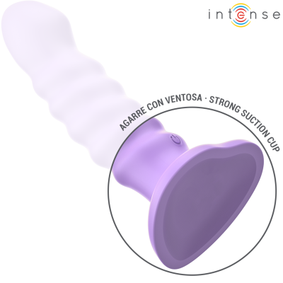 INTENSE - BRENDA VIBRADOR TAMANHO M DESIGN ESPIRAL 10 VIBRAÇÕES ROXO CONTROLE REMOTO - D-241972 - Dona Pimenta