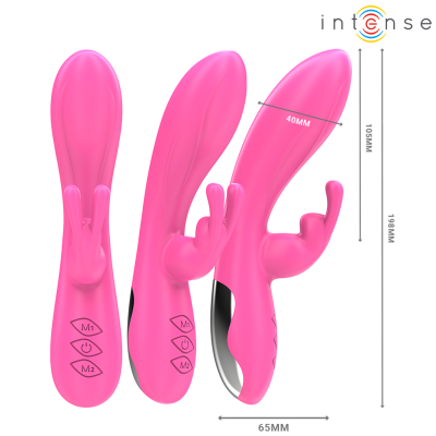 INTENSE - RANDALL RABBIT VIBRADOR 10 VIBRAÇÕES ROSA - D-242068 - Dona Pimenta