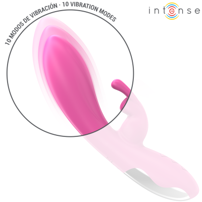 INTENSE - RANDALL RABBIT VIBRADOR 10 VIBRAÇÕES ROSA - D-242068 - Dona Pimenta