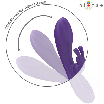 INTENSE - RANDALL RABBIT VIBRADOR 10 VIBRAÃÃES ROXO - D-242069 - Dona Pimenta