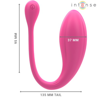 INTENSE - JANICE VIBRADOR U DUPLA ESTIMULAÇÃO 10 VIBRAÇÕES ROSA CONTROLE REMOTO - D-241965 - Dona Pimenta