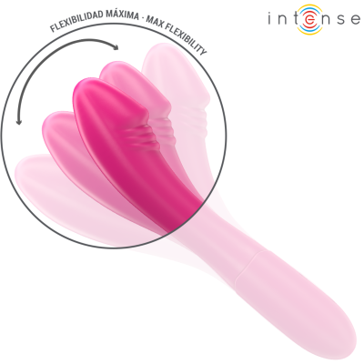 INTENSE - BELINDA VIBRADOR 19 CM FLEXÍVEL 10 VIBRAÇÕES ROSA - D-242073 - Dona Pimenta