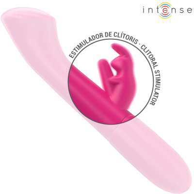 INTENSE - JULIETA RABBIT VIBRADOR 18,6 CM 10 VIBRAÇÕES ROSA - D-242078 - Dona Pimenta