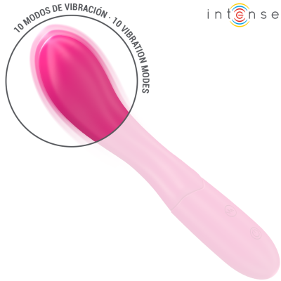 INTENSE - LISETTE VIBRADOR 19 CM FLEXÍVEL 10 VIBRAÇÕES ROSA - D-242082 - Dona Pimenta