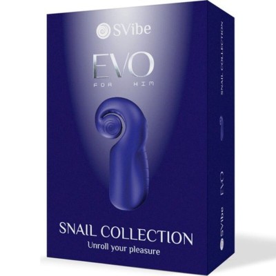 SNAIL VIBE - EVO PARA ELE MASTURBADOR MASCULINO SLIDE N'ROLL AZUL ESCURO - D-241932 - Dona Pimenta