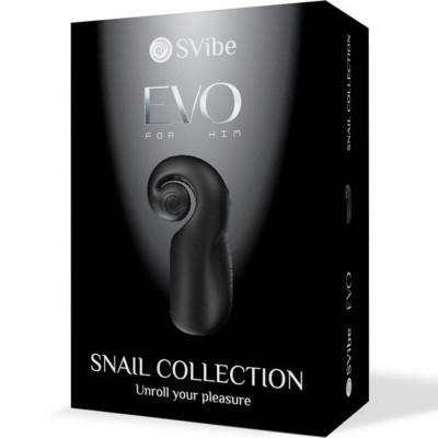 SNAIL VIBE - EVO PARA ELE MASTURBADOR MASCULINO SLIDE N'ROLL PRETO - D-241933 - Dona Pimenta