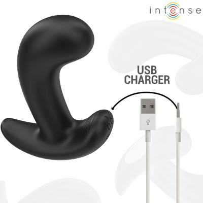 INTENSE - CHANDLER ANAL PLUG 10 VIBRAÇÕES PRETO CONTROLE REMOTO - D-241961 - Dona Pimenta