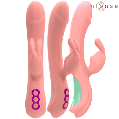 INTENSE - RACHEL RABBIT VIBRADOR 5 VIBRAÇÕES ROSA - D-241964 - Dona Pimenta