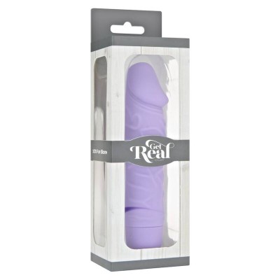 GET REAL - MINI VIBRADOR CLÁSSICO ROXO - D-234534 - Dona Pimenta