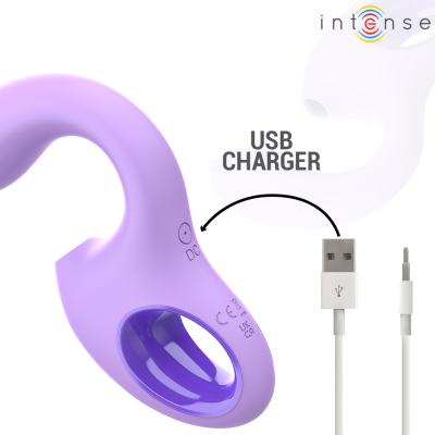 INTENSE - BAXTER VIBRADOR E ESTIMULADOR VIOLETA CONTROLE REMOTO - D-241969 - Dona Pimenta