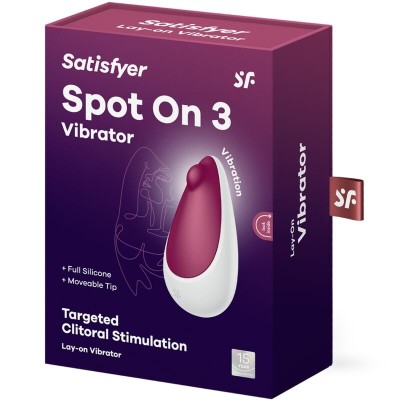 SATISFYER - SPOT ON 3 ESTIMULADOR CLITÓRICO BERRY - D-240554 - Dona Pimenta