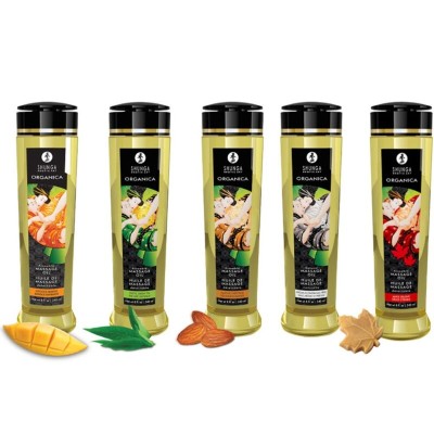 SHUNGA - ÓLEO DE MASSAGEM BIO MANGO 240 ML - D-242261 - Dona Pimenta