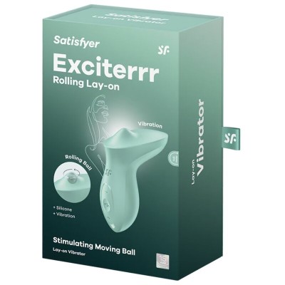 SATISFYER - EXCITERRR VIBRADOR LAY-ON CLITORIS MINT - D-240521 - Dona Pimenta