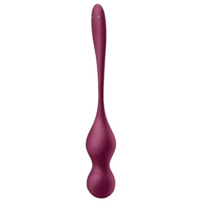 SATISFYER - LOVE BIRDS VARY BOLAS VIBRATÓRIAS APLICATIVO GRATUITO VINHO TINTO - D-240522 - Dona Pimenta