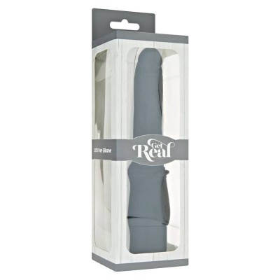 GET REAL - VIBRADOR LISO CLÁSSICO PRETO - D-234540 - Dona Pimenta