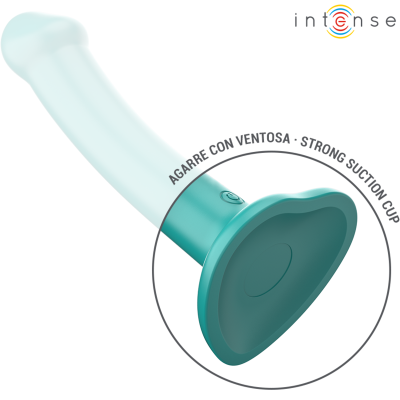 INTENSE - KATIE VIBRADOR COM VENTOSA 10 VIBRAÇÕES AZUL CONTROLE REMOTO - D-241984 - Dona Pimenta