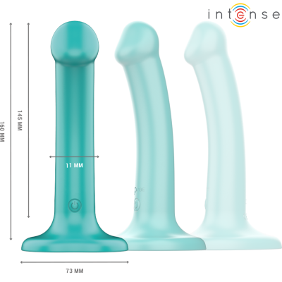 INTENSE - KATIE VIBRADOR COM VENTOSA 10 VIBRAÇÕES AZUL CONTROLE REMOTO - D-241984 - Dona Pimenta