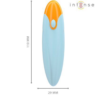 INTENSE - MIKE VIBRATING BULLET 10 VIBRAÇÕES CONTROLE REMOTO AZUL - D-241967 - Dona Pimenta