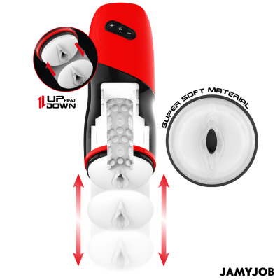 JAMYJOB - MASTURBADOR AUTOMÁTICO VAGINA XPEED 5 MODOS DE SUCÇÃO - D-241553 - Dona Pimenta