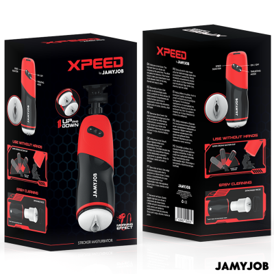 JAMYJOB - MASTURBADOR AUTOMÁTICO VAGINA XPEED 5 MODOS DE SUCÇÃO - D-241553 - Dona Pimenta