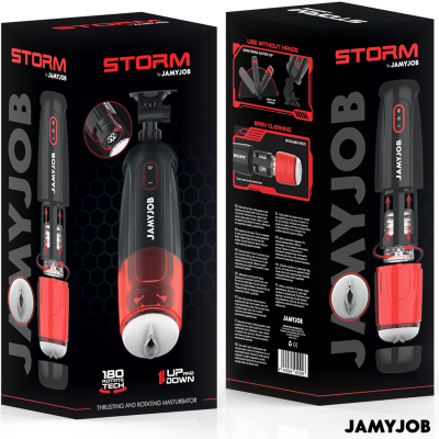 JAMYJOB - MASTURBADOR AUTOMÁTICO DE VAGINA CYCLONE 10 MODOS DE SUCÇÃO E IMPULSO - D-241559 - Dona Pimenta