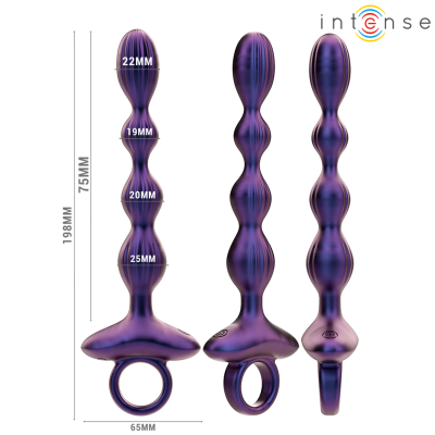 INTENSE - JACKIE VIBRATING ANAL PLUG MODELO 1 CONTROLE REMOTO - D-242064 - Dona Pimenta