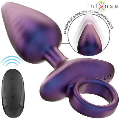 INTENSE - MICHAEL VIBRADOR ANAL PLUG MODELO 2 CONTROLE REMOTO - D-242065 - Dona Pimenta