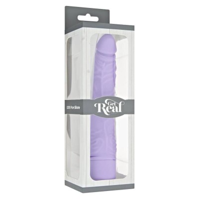 GET REAL - VIBRADOR SLIM CLÁSSICO ROXO - D-234549 - Dona Pimenta