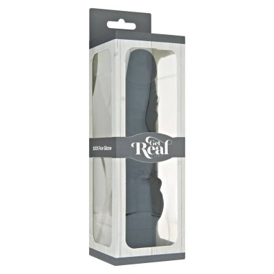 GET REAL - VIBRADOR CLÁSSICO STIM PRETO - D-234551 - Dona Pimenta