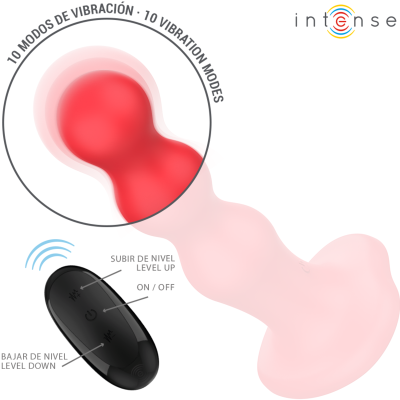 INTENSE - CODY VIBRADOR COM VENTOSA VERMELHO CONTROLE REMOTO - D-241975 - Dona Pimenta