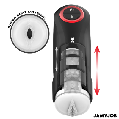 JAMYJOB - MASTURBADOR AUTOMÁTICO DE VAGINA POR GRAVIDADE 5 MODOS DE SUCÇÃO - D-241552 - Dona Pimenta