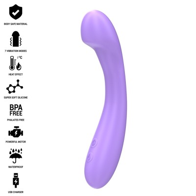 INTENSE - BECKY VIBRADOR 19 CM AQUECÍVEL 7 VIBRAÇÕES ROXO - D-242072 - Dona Pimenta